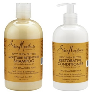 Shea Moisture Raw Shea Butter Moisture Retention Shampoo & Restorative Conditioner