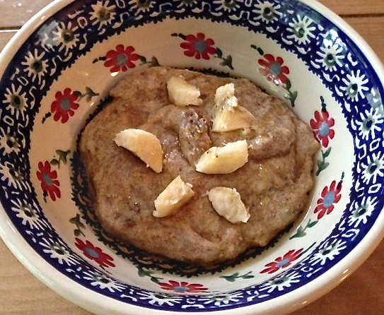 Peanut Butter Banana Flaxseed Porridge