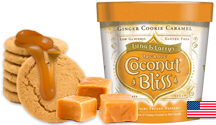 Luna & Larry's Coconut Bliss Ginger Cookie Caramel Non-Dairy Frozen Dessert
