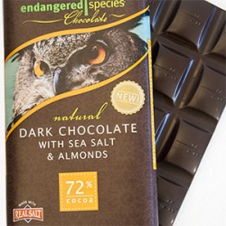 Endangered Species Natural Dark Chocolate With Sea Salt & Almonds