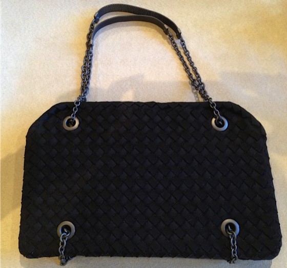 Bottega Veneta's Eco-Friendly Intrecciato Duo-Compartment Shoulder Bag