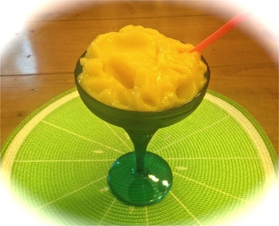 Tequila Passion Vegan Frozen Drink With Sharon's PASSION FRUIT & MANGO Sorbets