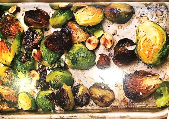 Chloe Coscarelli's Maple-Roasted Brussel Sprouts From The Cookbook "Chloe's Kitchen" 