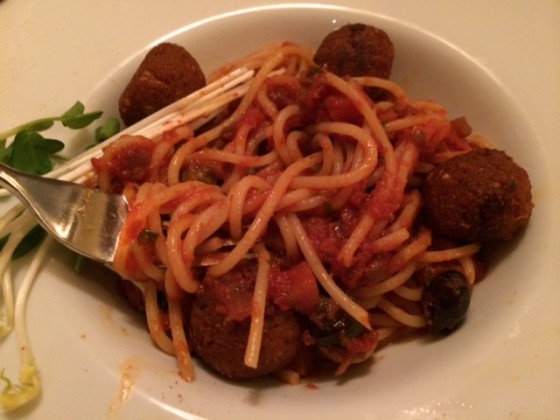 Organic Spaghetti & Veatballs (Manna, London)