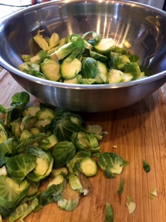 Brussels Sprouts Caesar Salad (vegan)