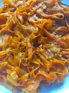 carrot ribbon pasta